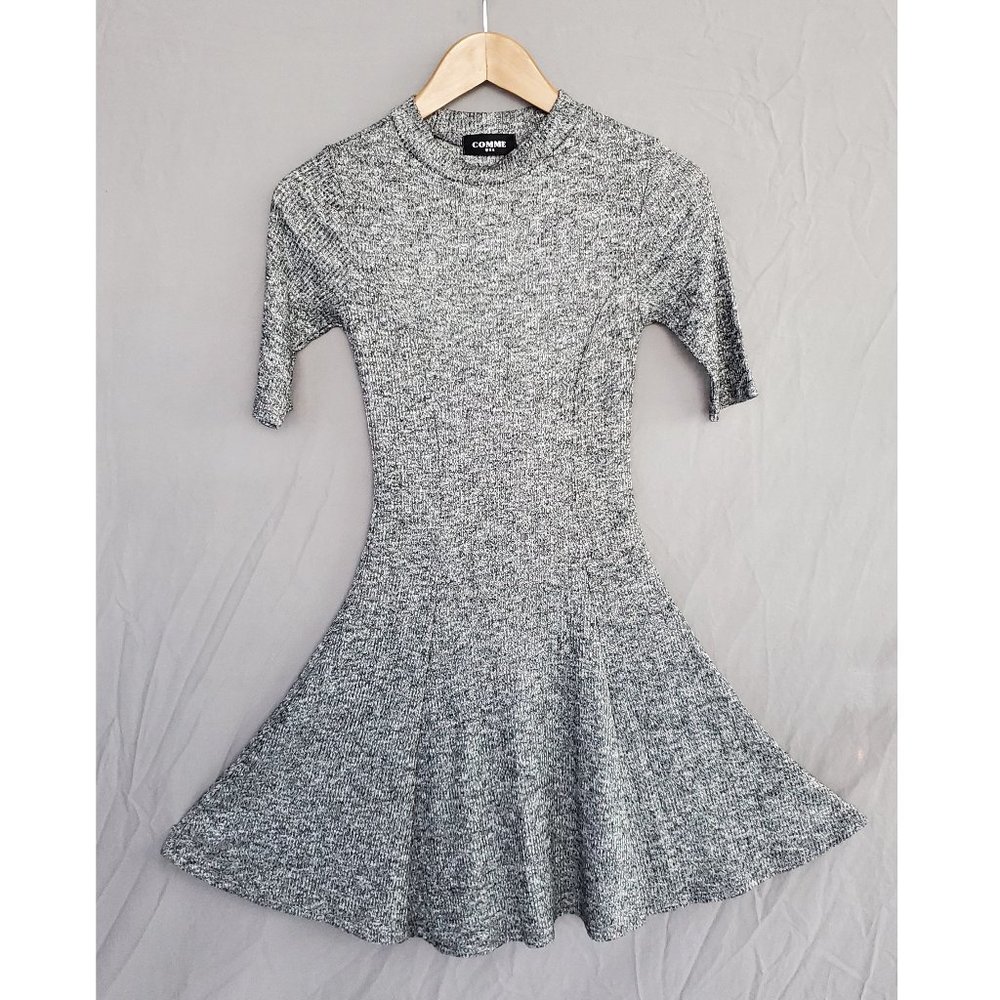 Grey Knit Mini Dress from Comme USA
